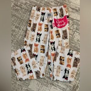 Brief Insanity CHECK MEOWT Drawstring Adorable Soft Pajama Pants